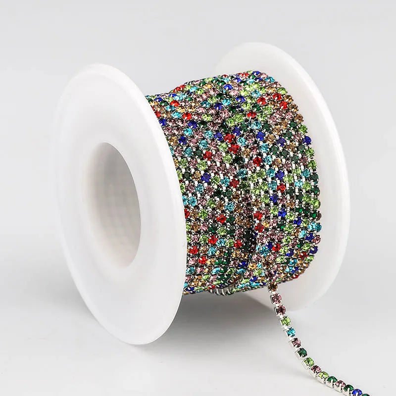 The Stardust Sparkle Chain – Deluxe Crystal Rhinestone Cup Chain Trim