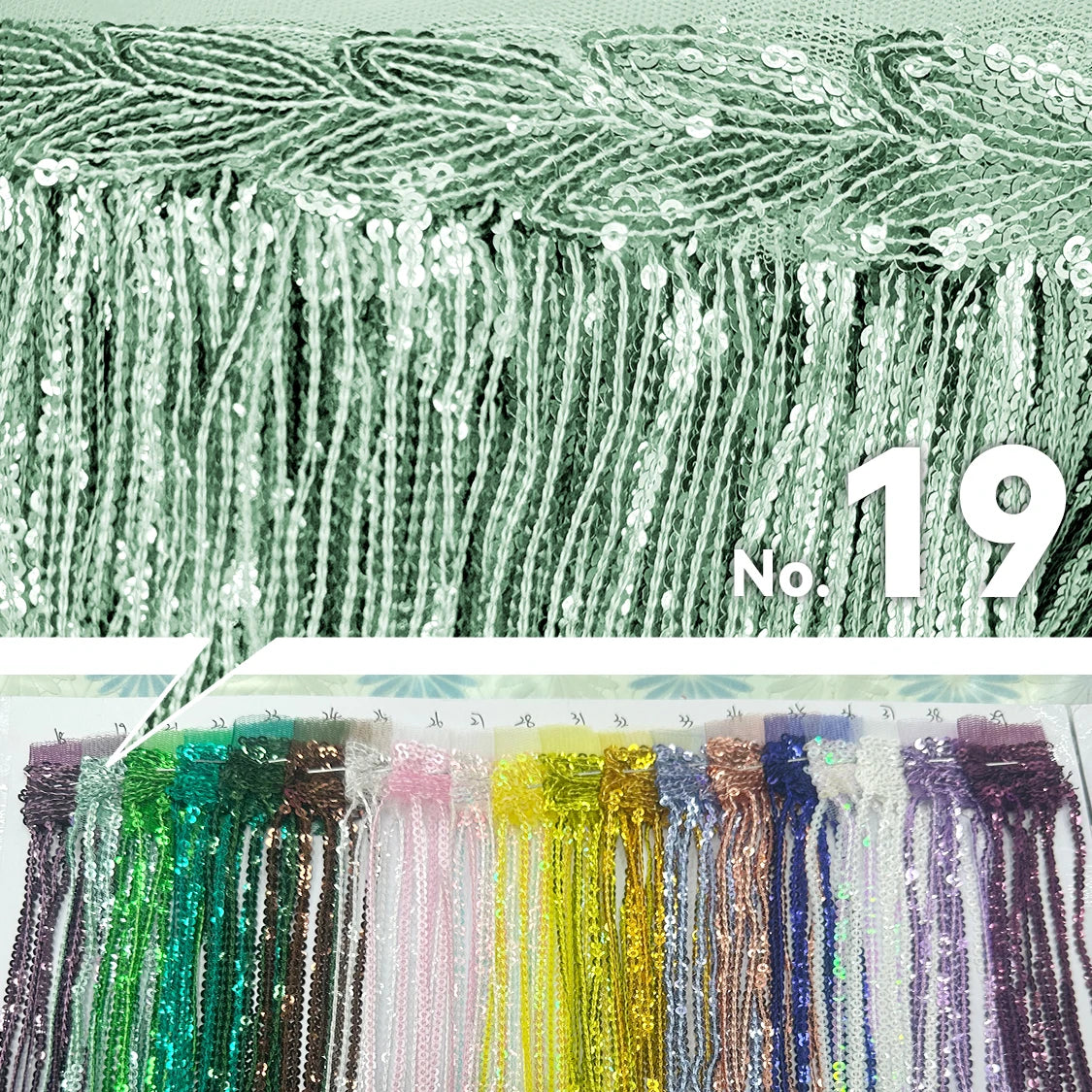 Premium Sequin Fringe Trim (20CM)