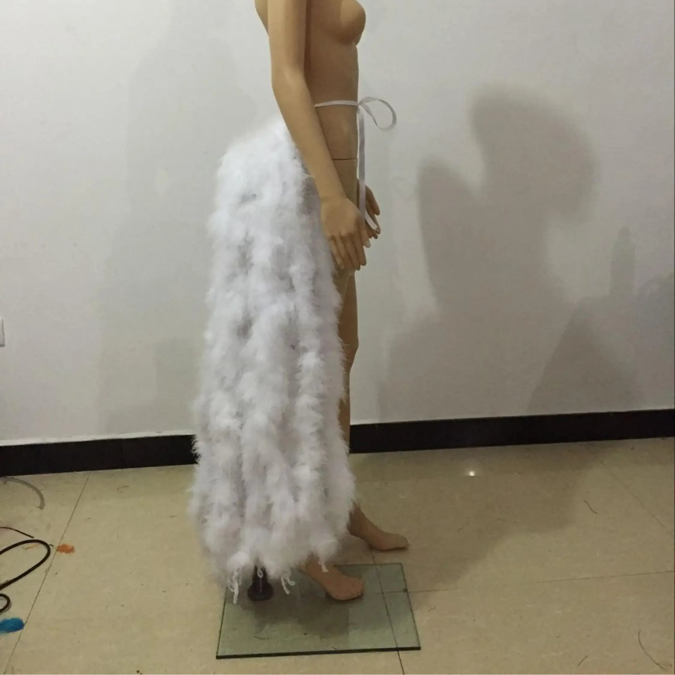 Long Feather Bustle Skirt Costume Accessory