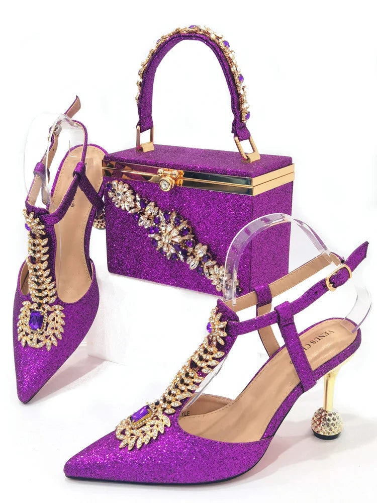 High Quality Ladies Shoes and Bag Set