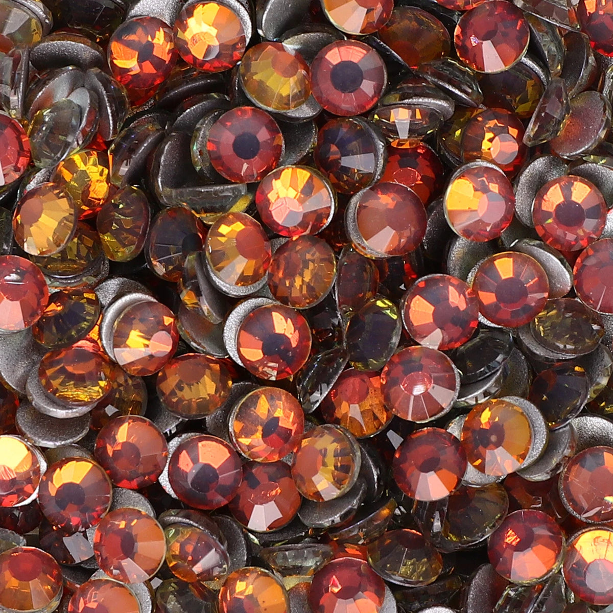 Premium Glass Flatback Rhinestones Non-Hotfix Glitter Stones for Nail Art and Costume Decor