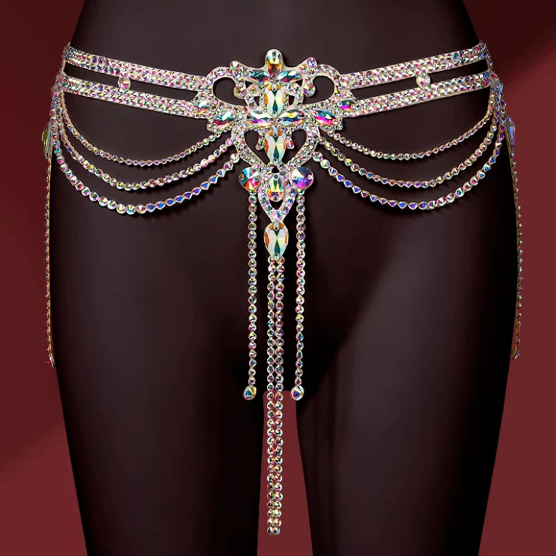 Showgirl Rhinestone Waist Chain