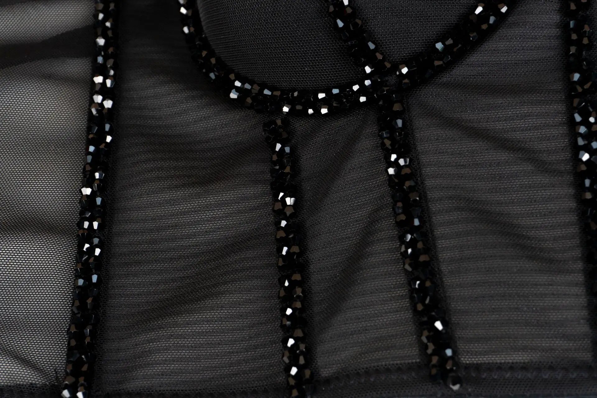 Pearl Beaded Bustier Corset Crop Top Push-Up Evening Party Camisole