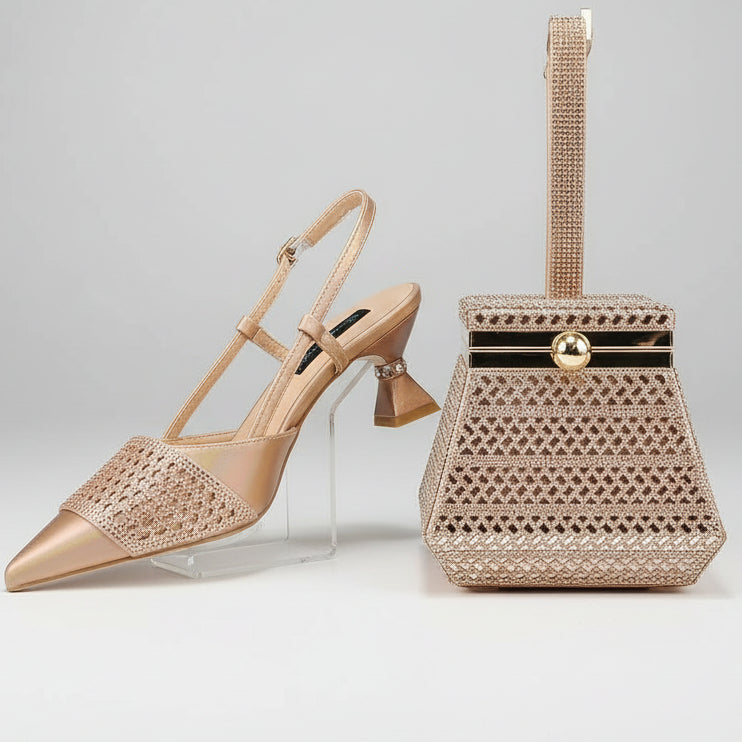 Showgirl Glitter Shoes and Bag Set