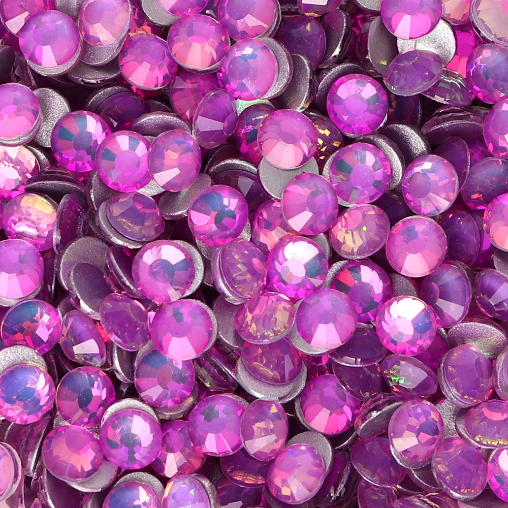 Glass Crystal Flatback Rhinestones SS3-SS30 Non-Hotfix Strass Stones Bulk Pack