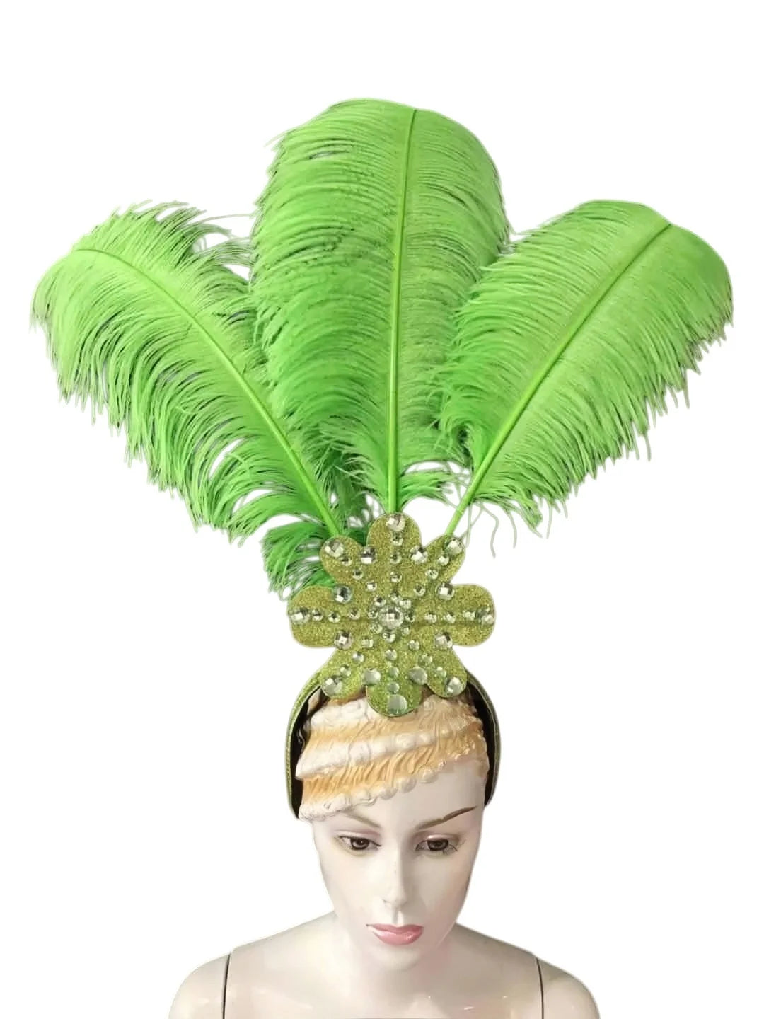 The Stardust Flora Cabaret Crown – Five-Flower Rhinestone Headdress