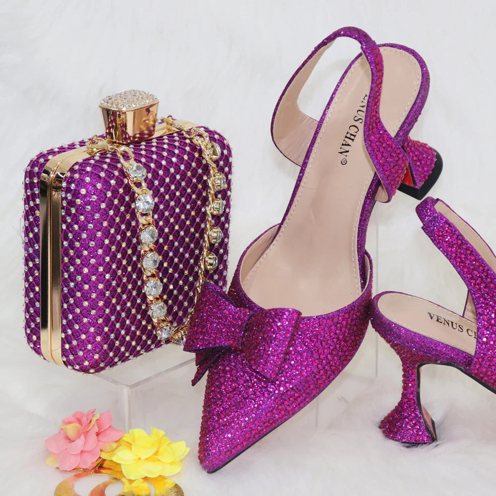 Versatile Party Shoes And Bag Set