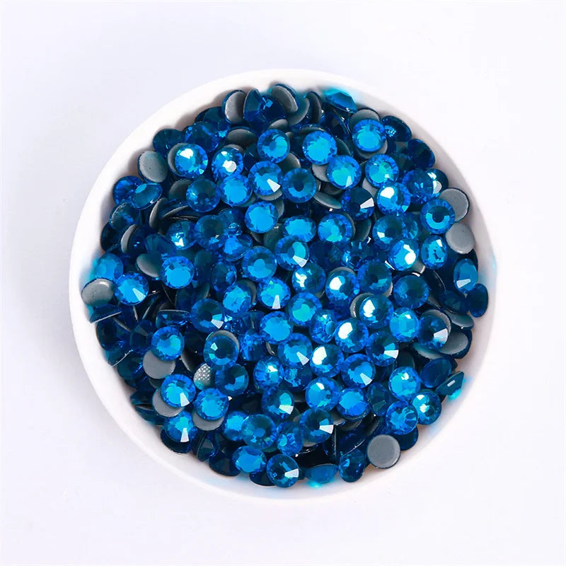 Glass Crystal Hot-Fix Rhinestones Flatback Strass Stones SS6-SS30 Bulk Pack