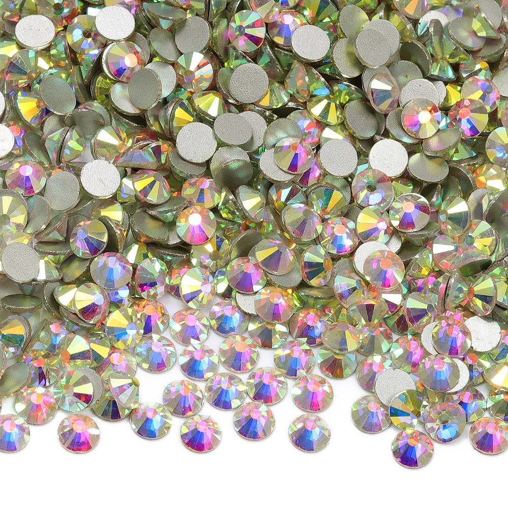 SS3-SS30 Top Quality Glass Flat-Back Rhinestones