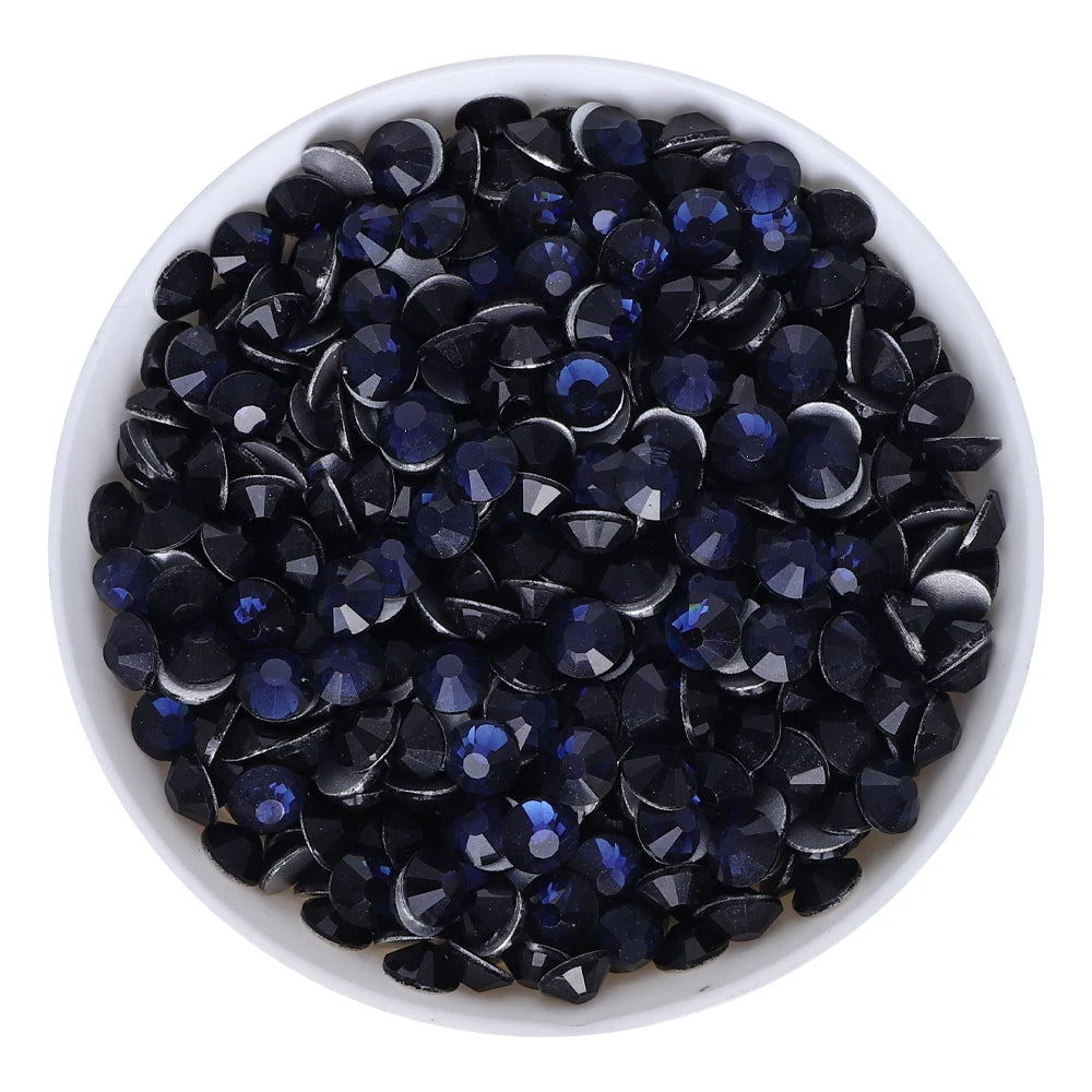 SS3-SS60 Blue Series Non-Hotfix High Quality Glass Flatback Rhinestones