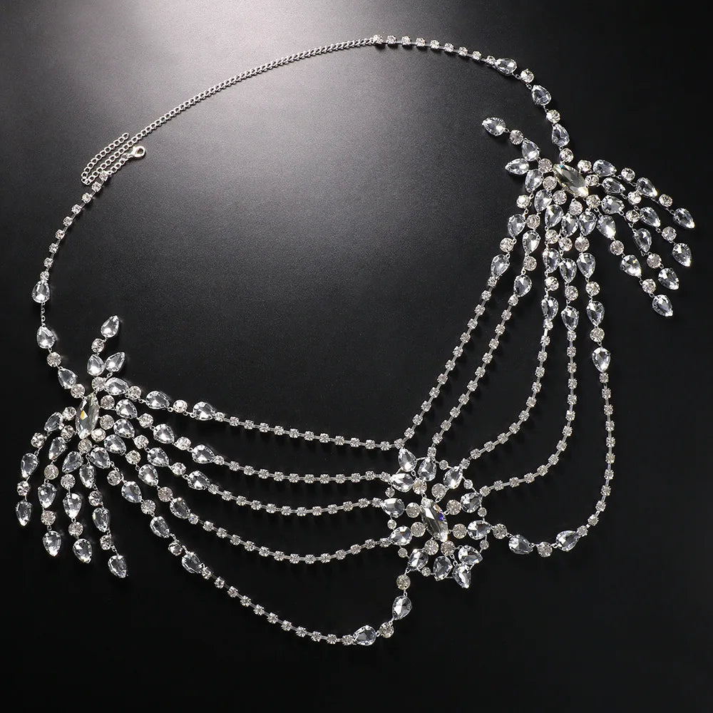 Crystal Beaded Shoulder Chain