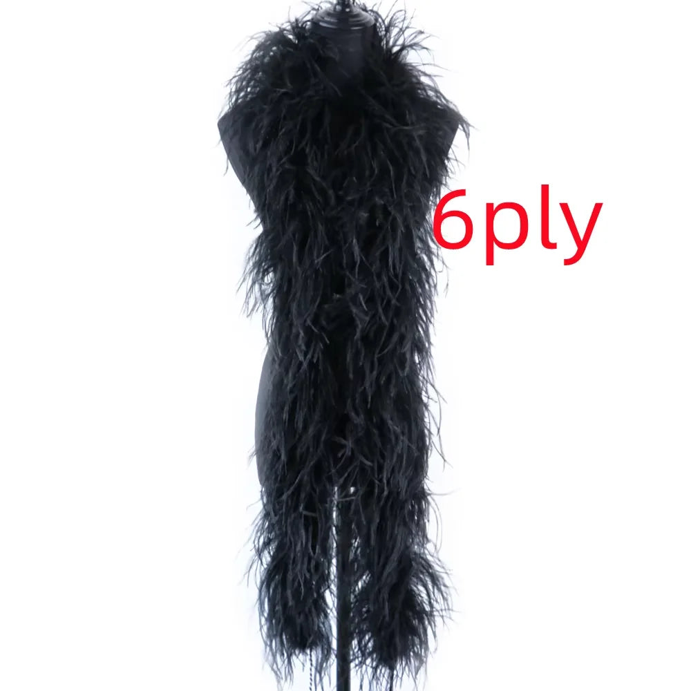 High-Density Ostrich Feather Performance Boa