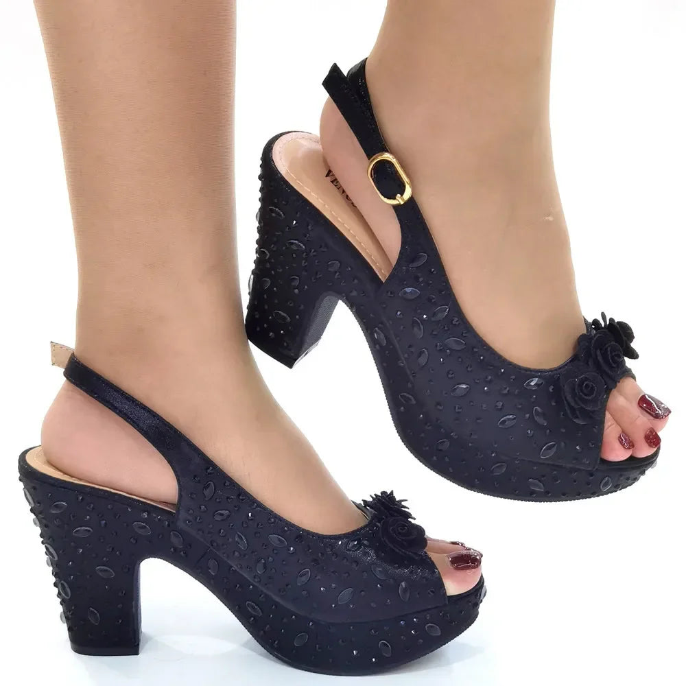 Rhinestone Party Heels