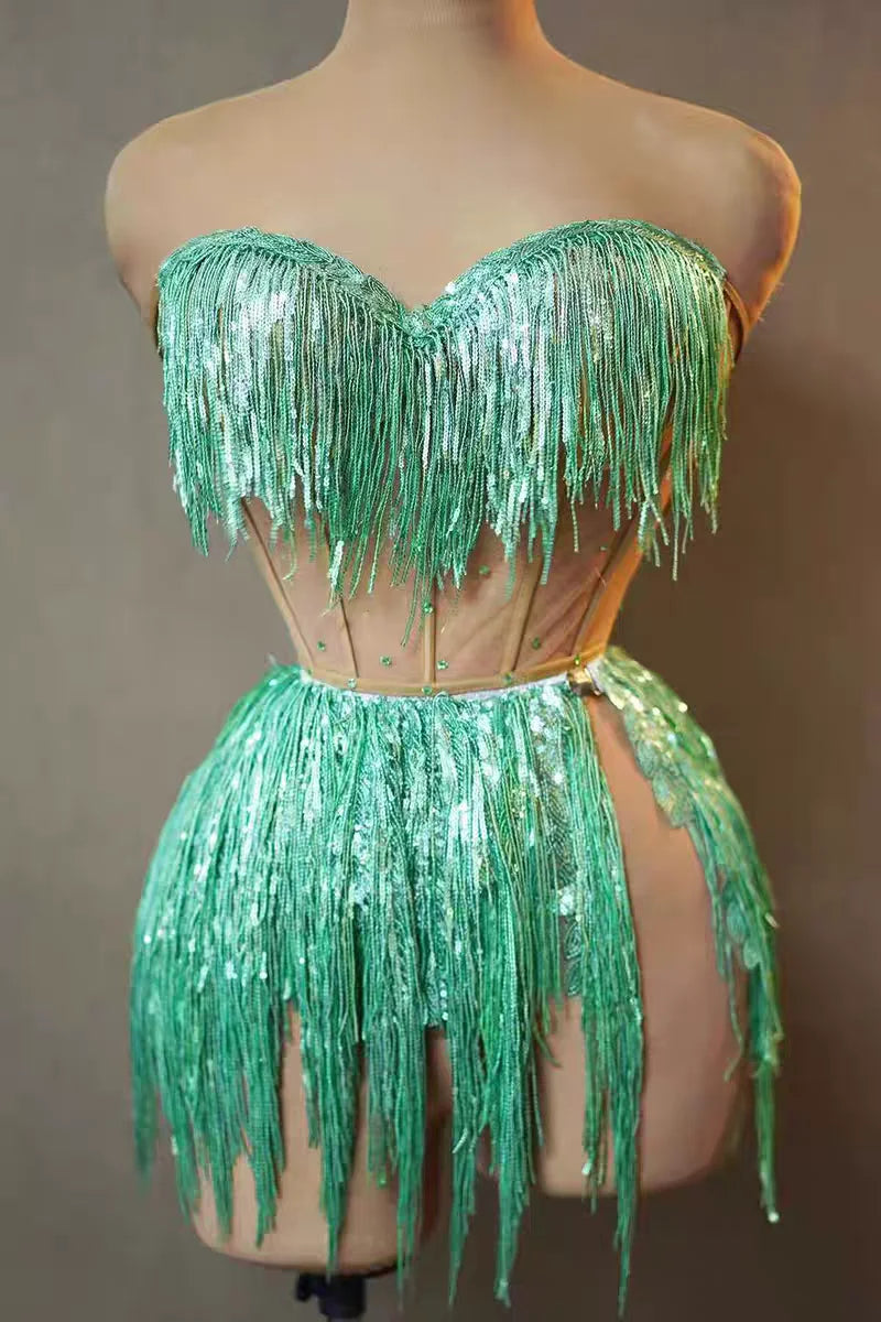 Gogo Tassel Performance Bikini Set