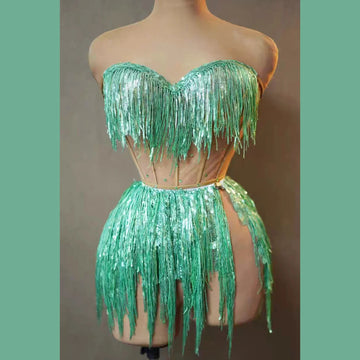Gogo Tassel Performance Bikini Set