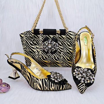 Charming Shoes And Bag Matching Set