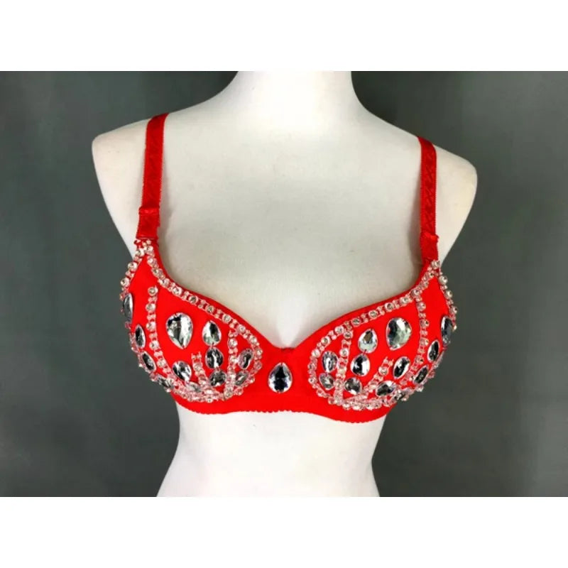 The Stardust A-Lister – Sparkling Handmade Rhinestone DJ & Singer Performance Bra Top