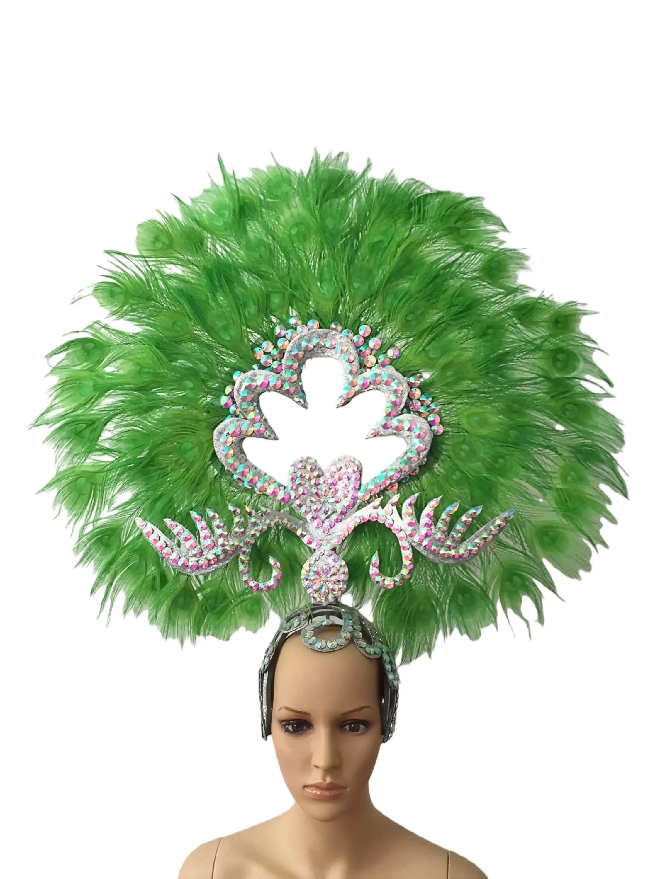 The Stardust Sovereign – Majestic Feathered Samba Carnival Headdress