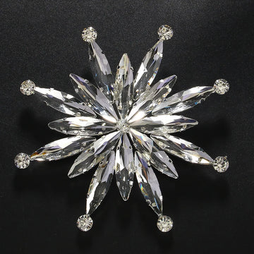 Large Luxury Rhinestone Star Brooch