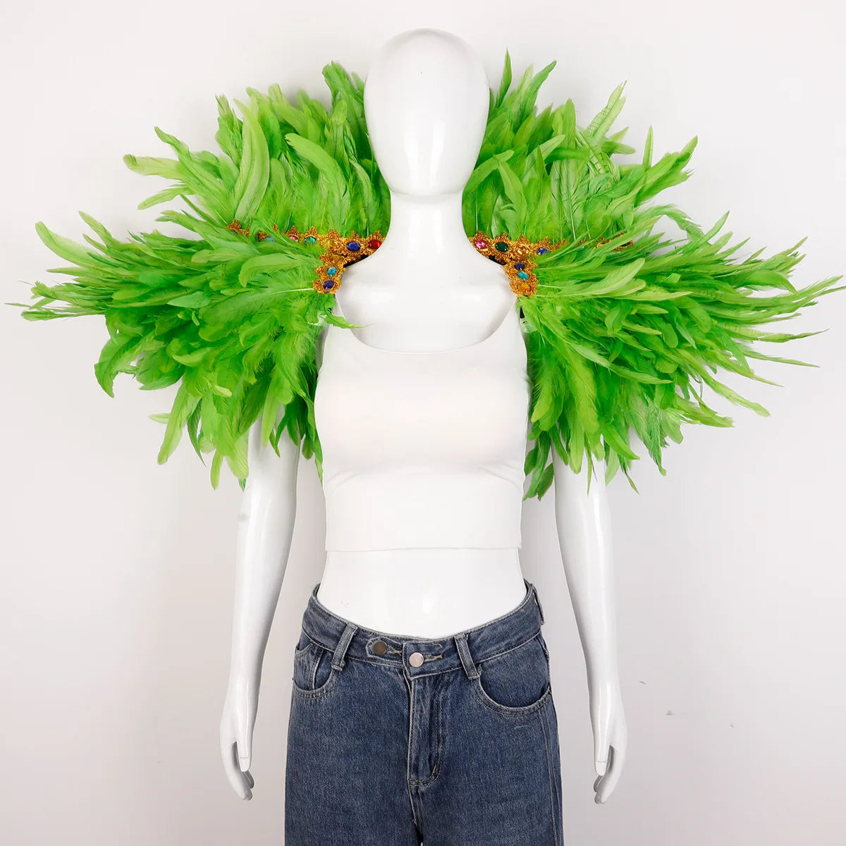 Festival Carnival Feather Shawl