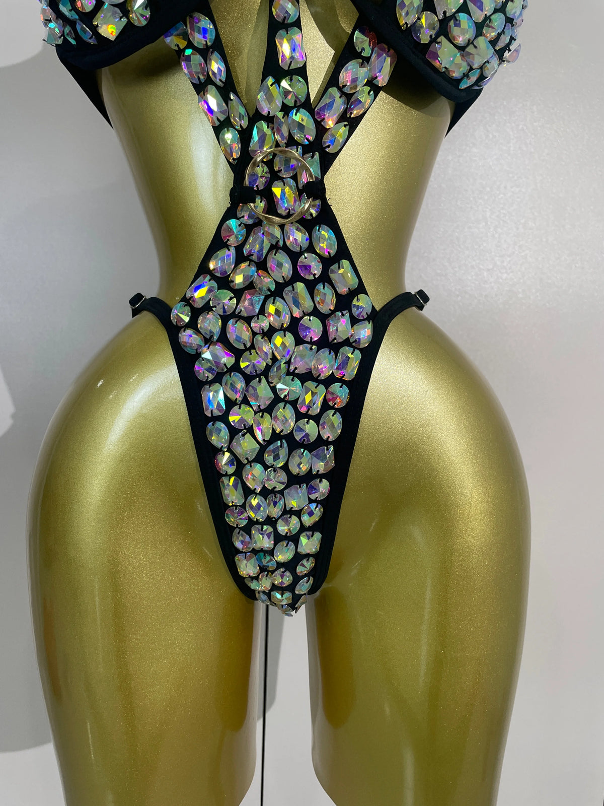 Gold Crystal Performance Bodysuit