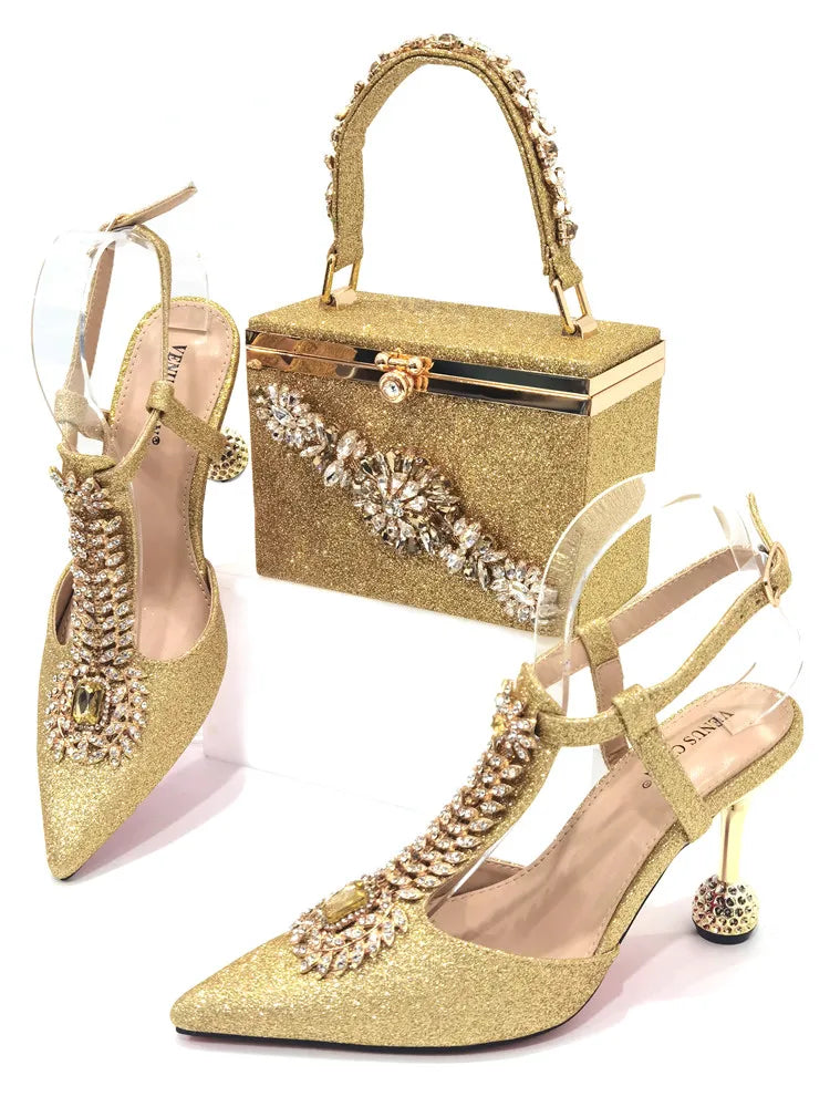 High Quality Ladies Shoes and Bag Set