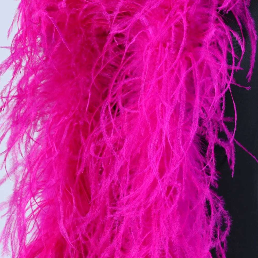 Premium Natural Ostrich Feather Multi-Ply Performance Boa