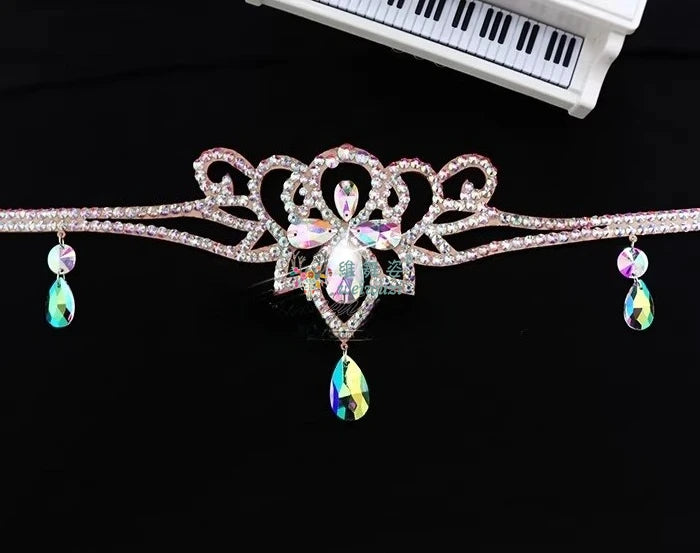 Layered Rhinestone Belly Dance Waist Belt