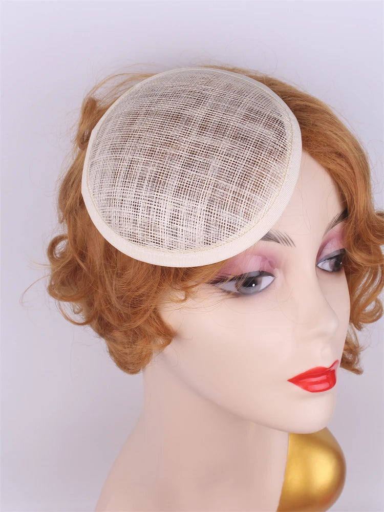 13cm Round & Teardrop Sinamay Fascinator Base DIY Millinery Headpiece Mold