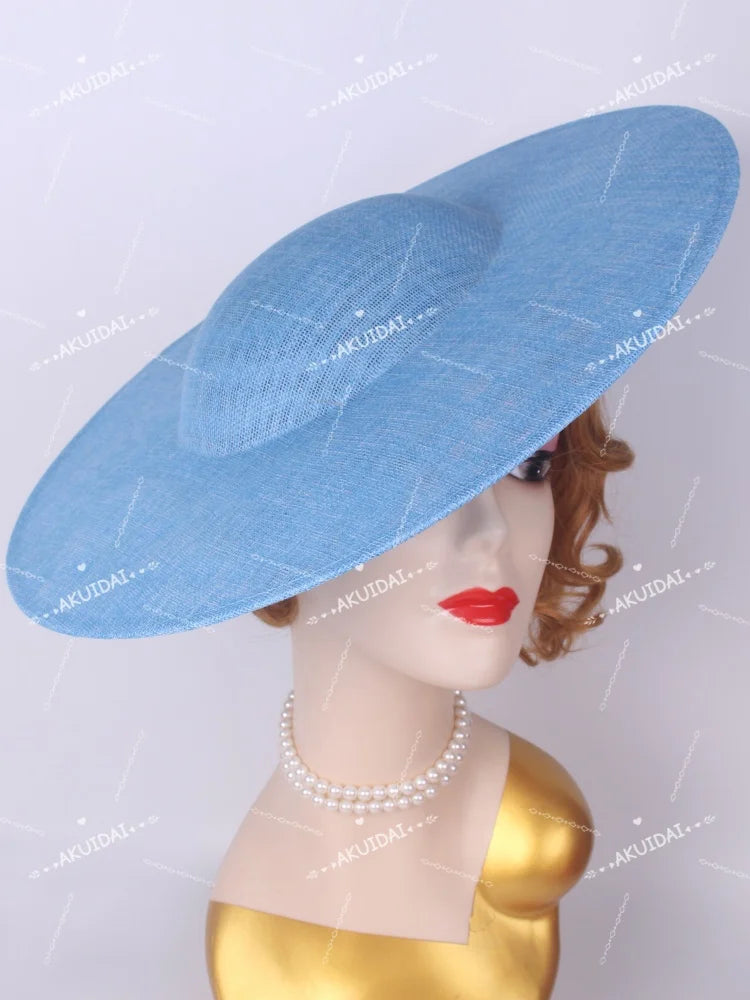 40cm Large Round Sinamay Fascinator Base DIY Millinery Derby Hat Headpiece Mold