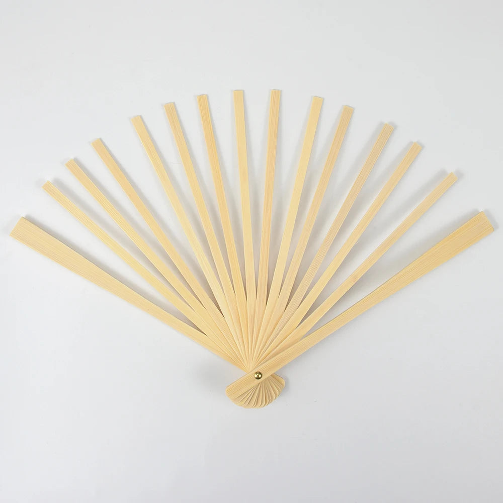 9IN  Bamboo Folding Fan Skeleton (15-Bone)