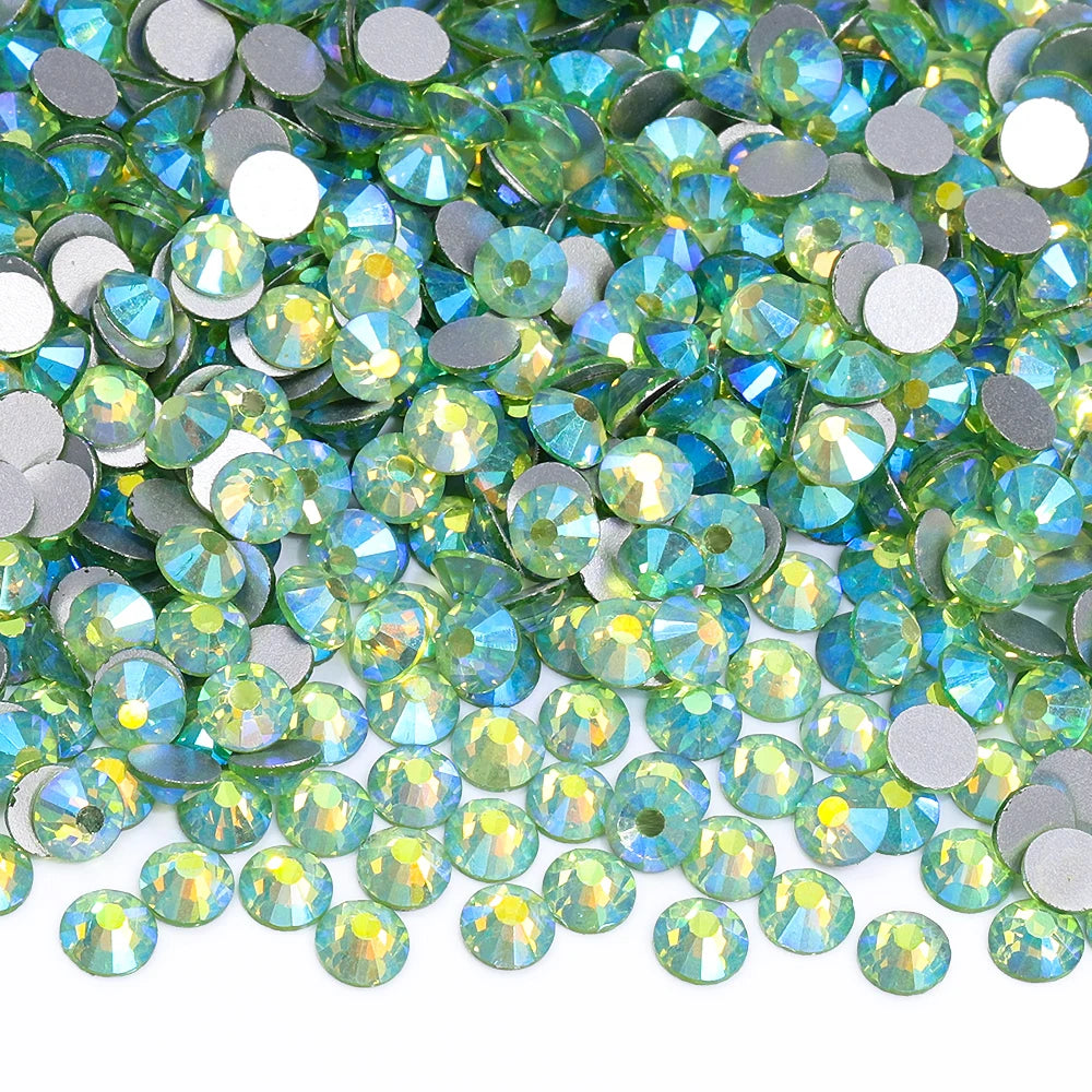 SS6-SS30 Top Quality Multi-color AB Non-Hotfix Flat-Back Glass Rhinestones