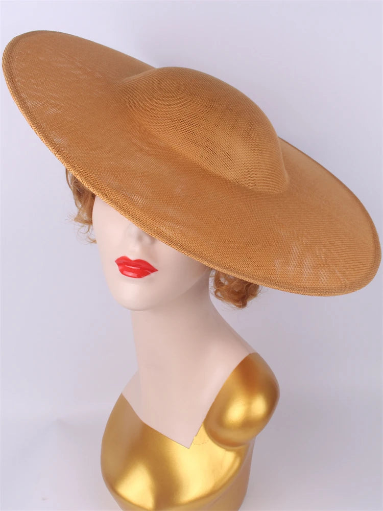 40cm Large Round Sinamay Fascinator Base DIY Millinery Derby Hat Headpiece Mold