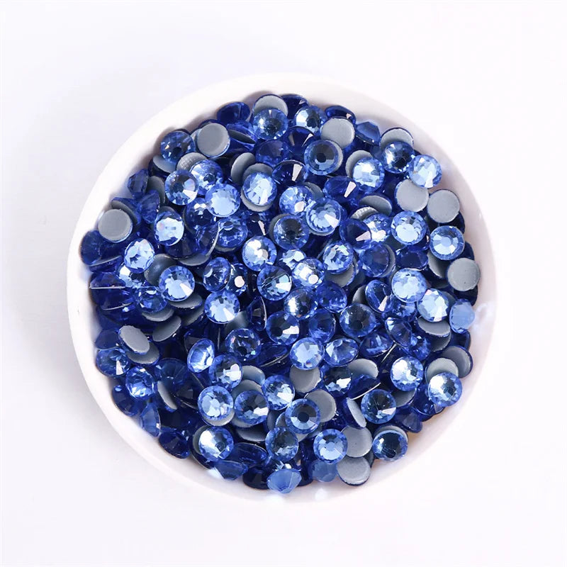 Glass Crystal Hot-Fix Rhinestones Flatback Strass Stones SS6-SS30 Bulk Pack