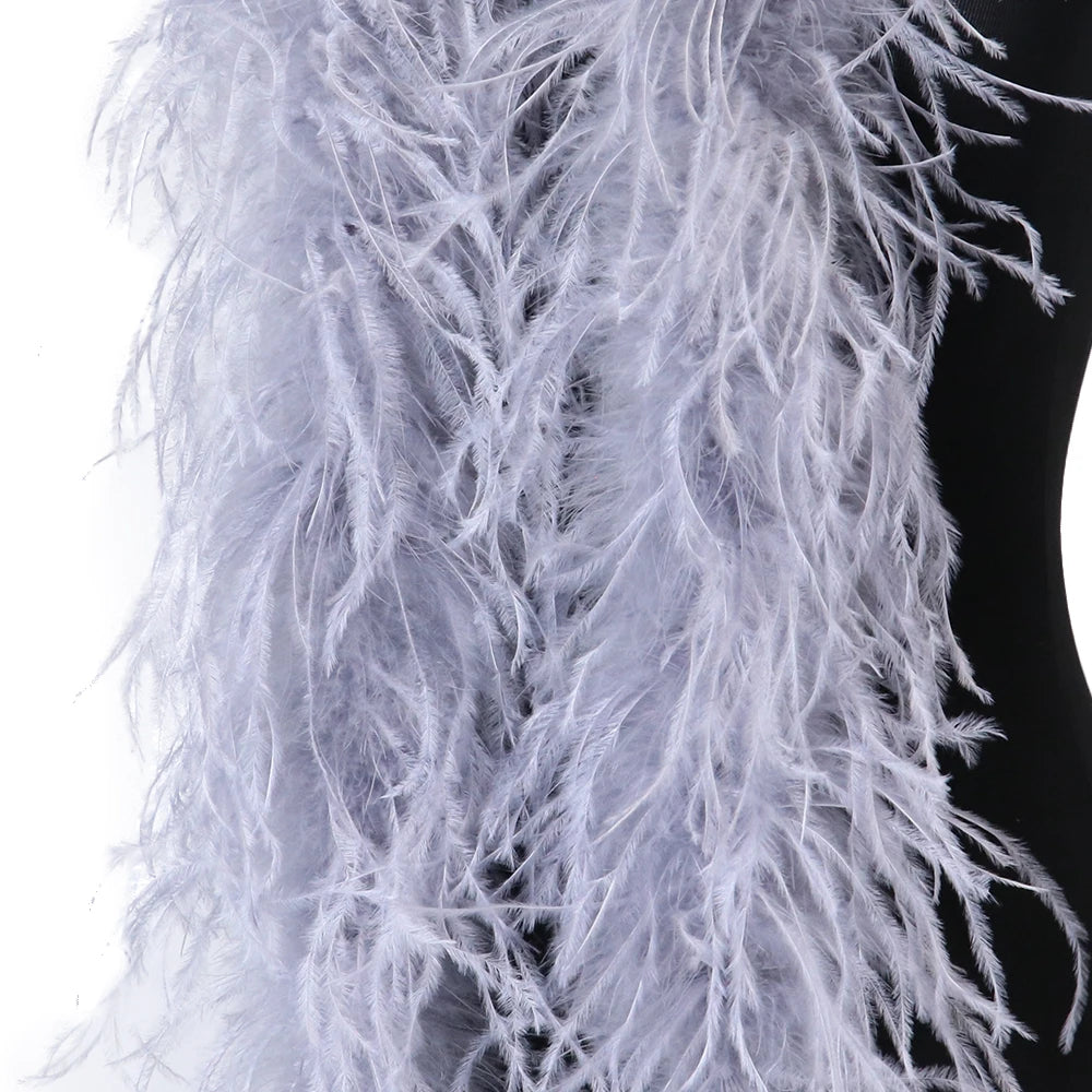 Premium Natural Ostrich Feather Multi-Ply Performance Boa