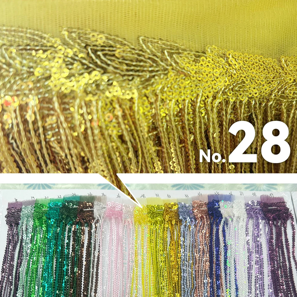 Premium Sequin Fringe Trim (20CM)