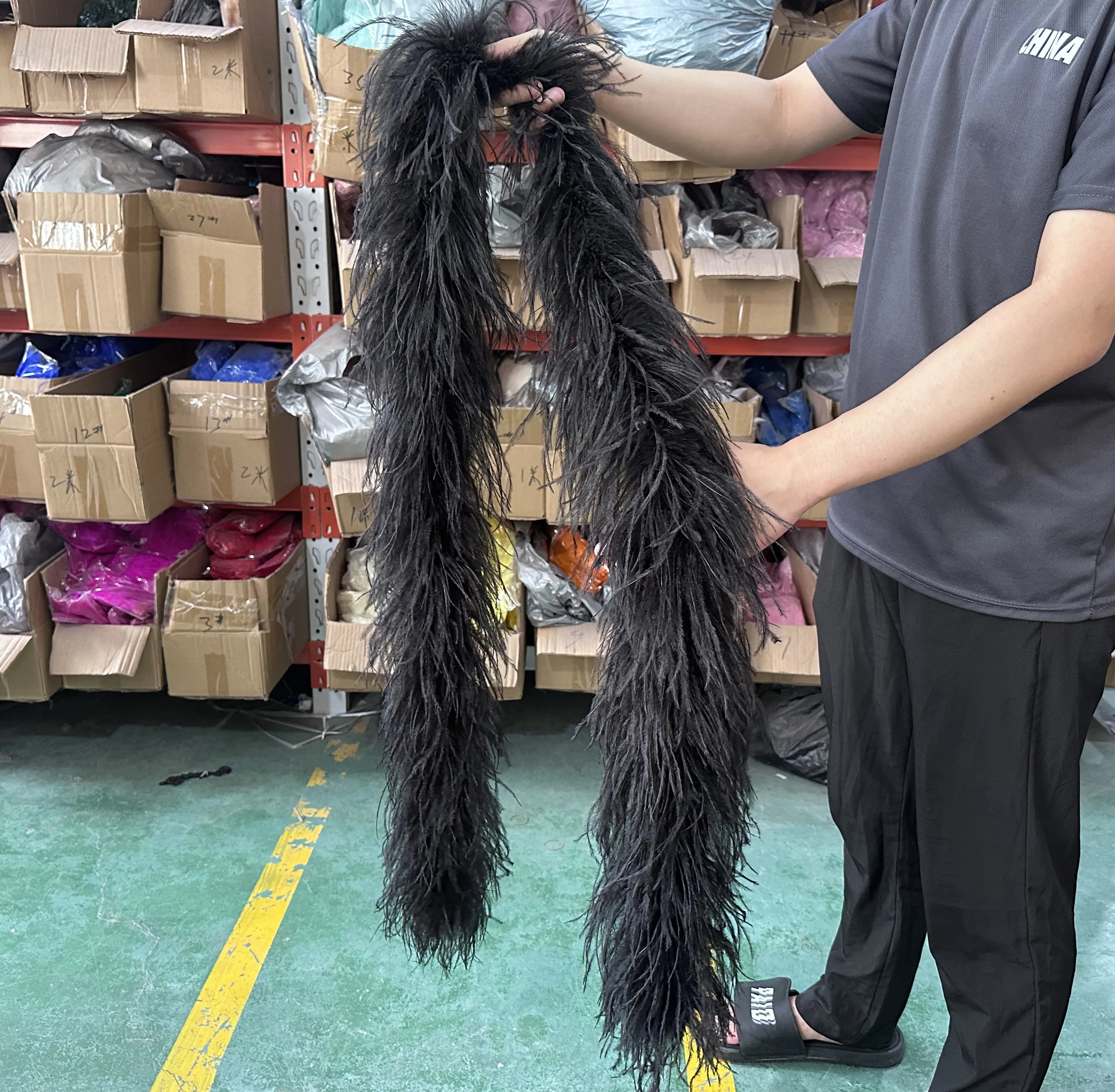 Multi-Ply Ostrich Feather Scarf Boa (2 Meters)