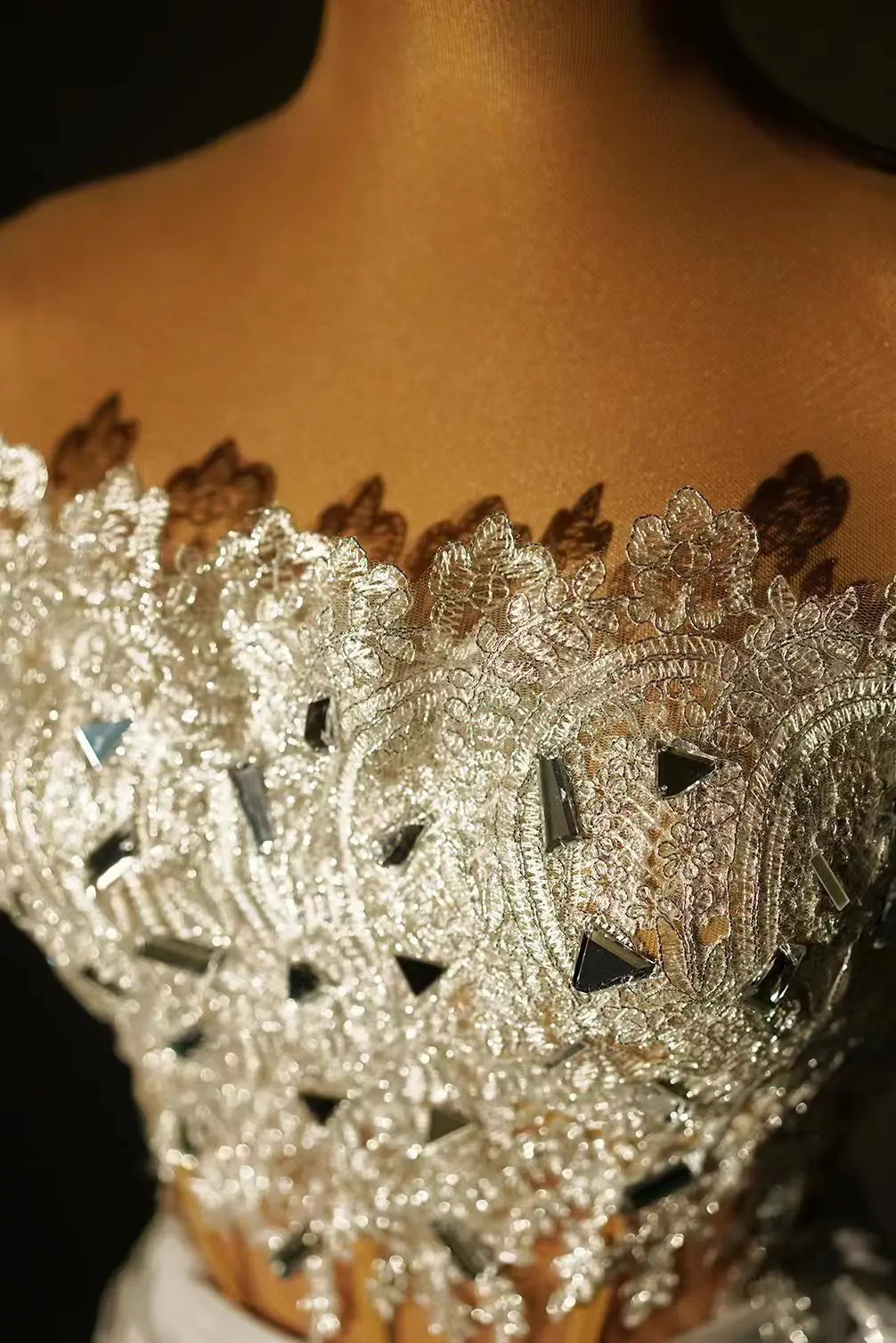 2 Piece Strapless Bodycon Mini Dress