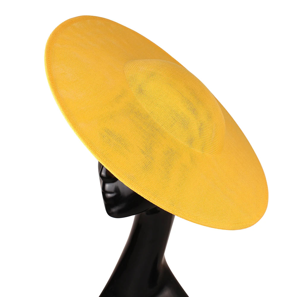 40cm Large Round Sinamay Fascinator Base DIY Millinery Derby Hat Headpiece Mold