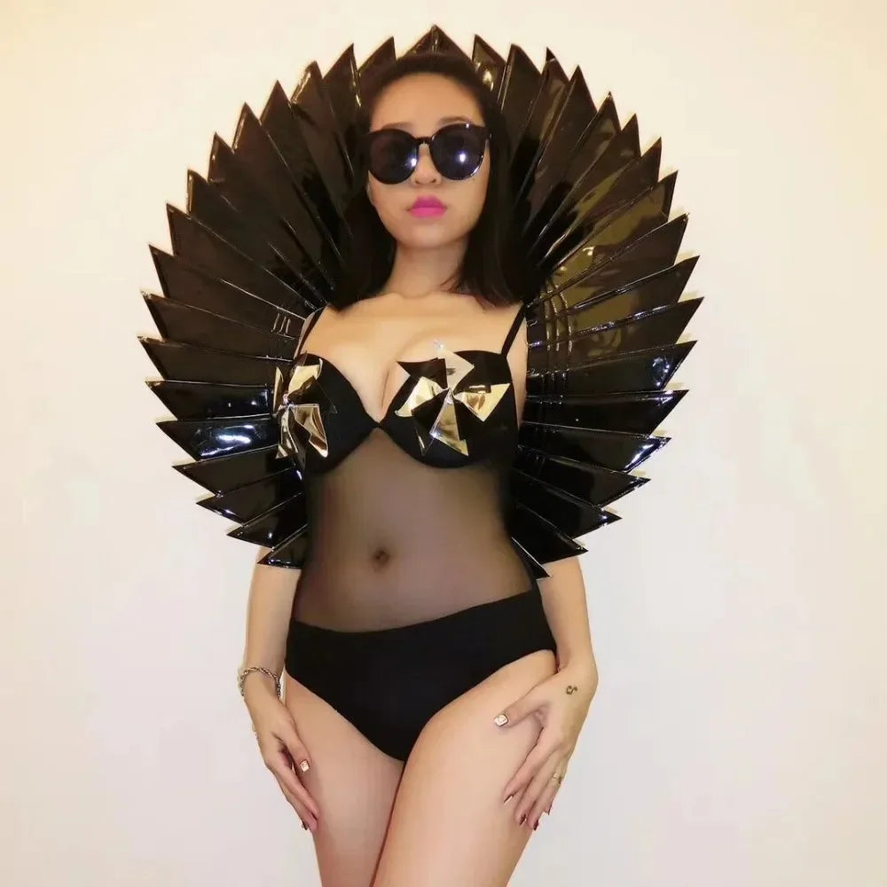 Catwalk Model Show Prop Wing Backplane Accessories Nightclub Women Singer Dancer Performance