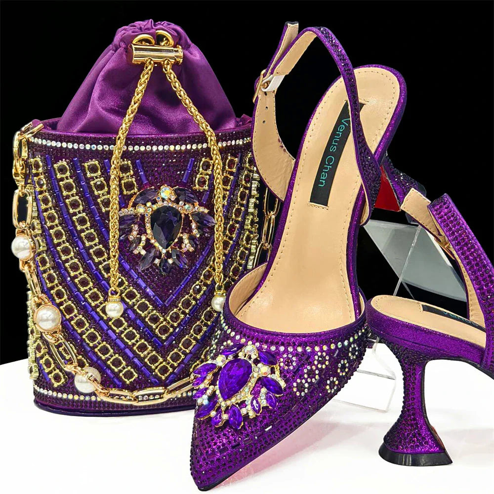 Italian Shoes and Bags Matching Set for Women INS New