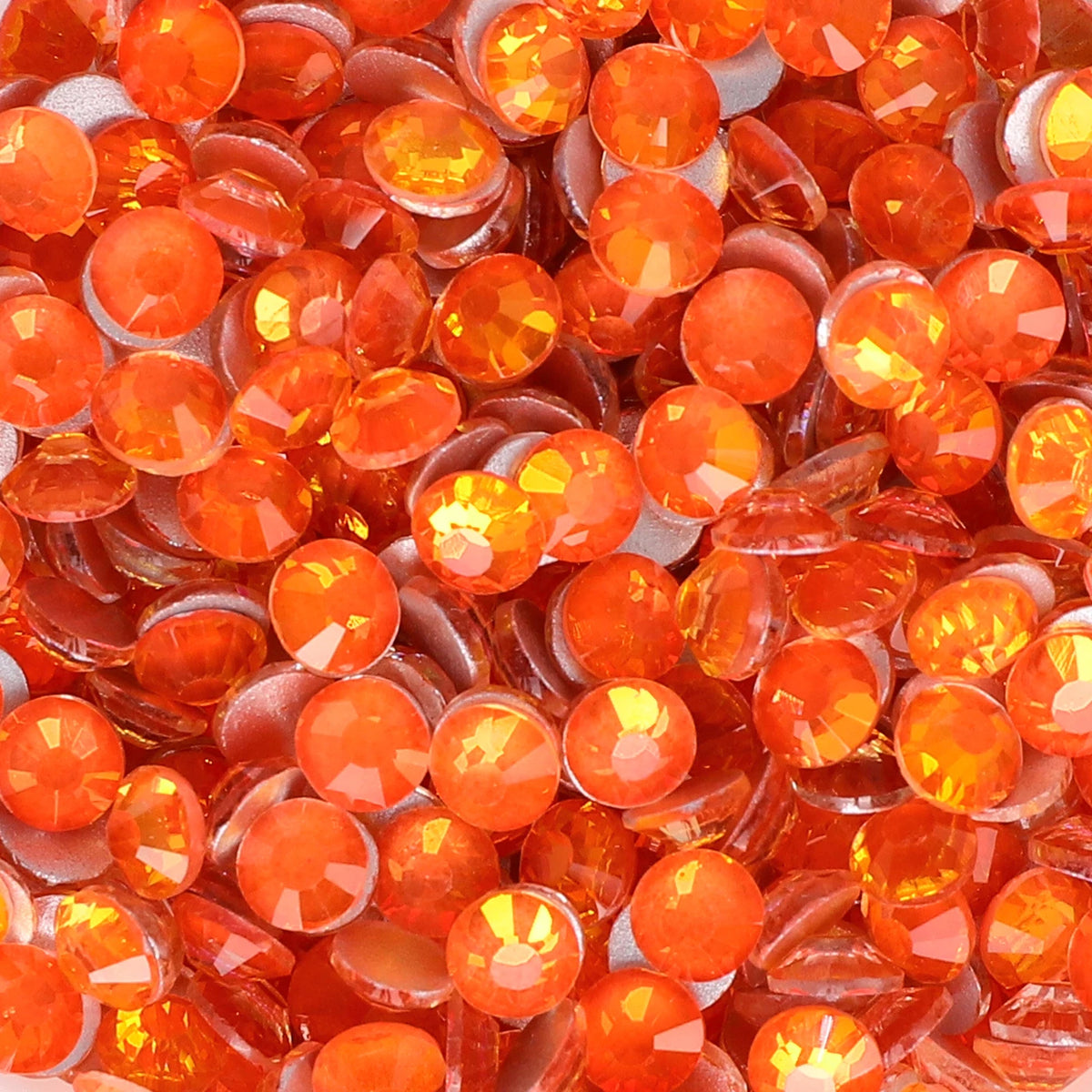 Premium Glass Flatback Rhinestones Non-Hotfix Glitter Stones for Nail Art and Costume Decor