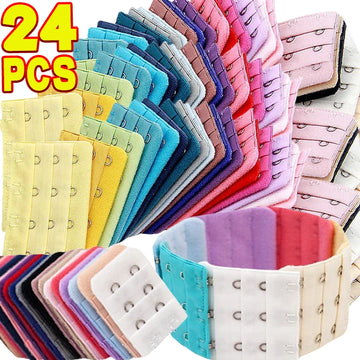 Soft Elastic Bra Extender Strap Sets (2, 3, & 4 Hook Options)