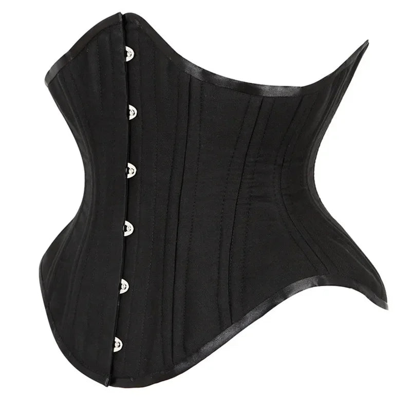 20 Steel Bone Cotton Underbust Corset Heavy Duty Waist Trainer Cincher