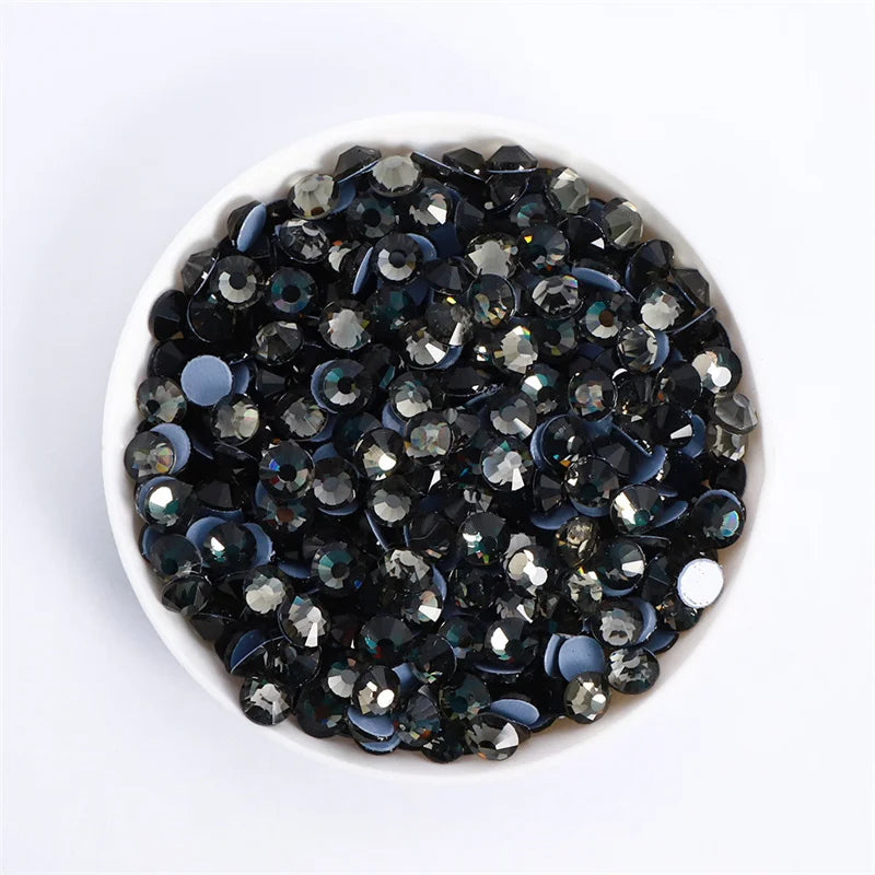 Glass Crystal Hot-Fix Rhinestones Flatback Strass Stones SS6-SS30 Bulk Pack
