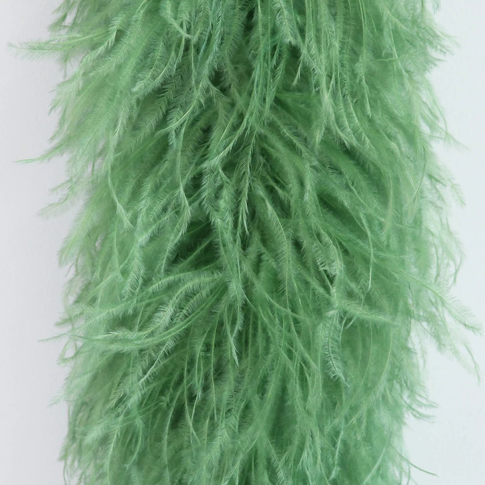Premium Natural Ostrich Feather Multi-Ply Performance Boa