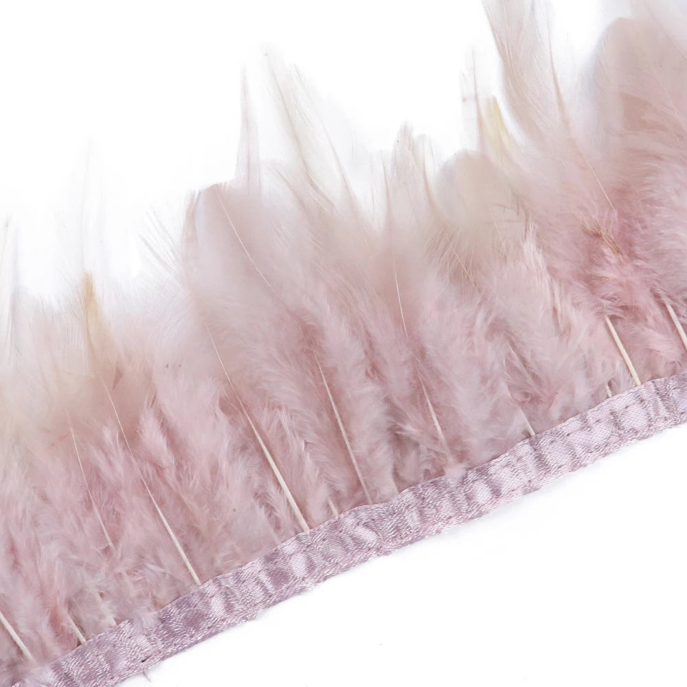 Rooster Feathers Trim Fringe Chicken Feather Strip