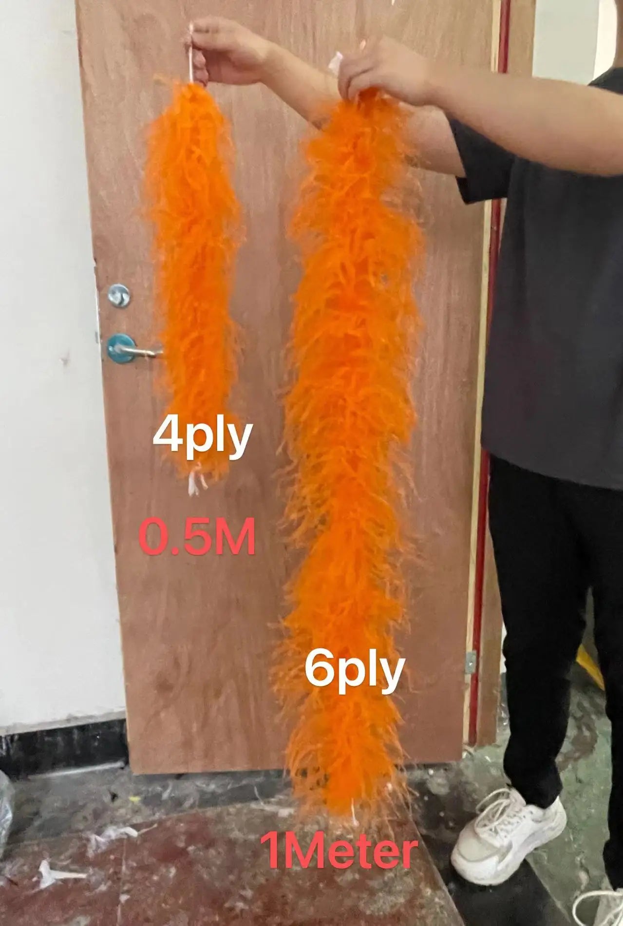 6-Ply Fluffy Ostrich Feather Scarf Boa