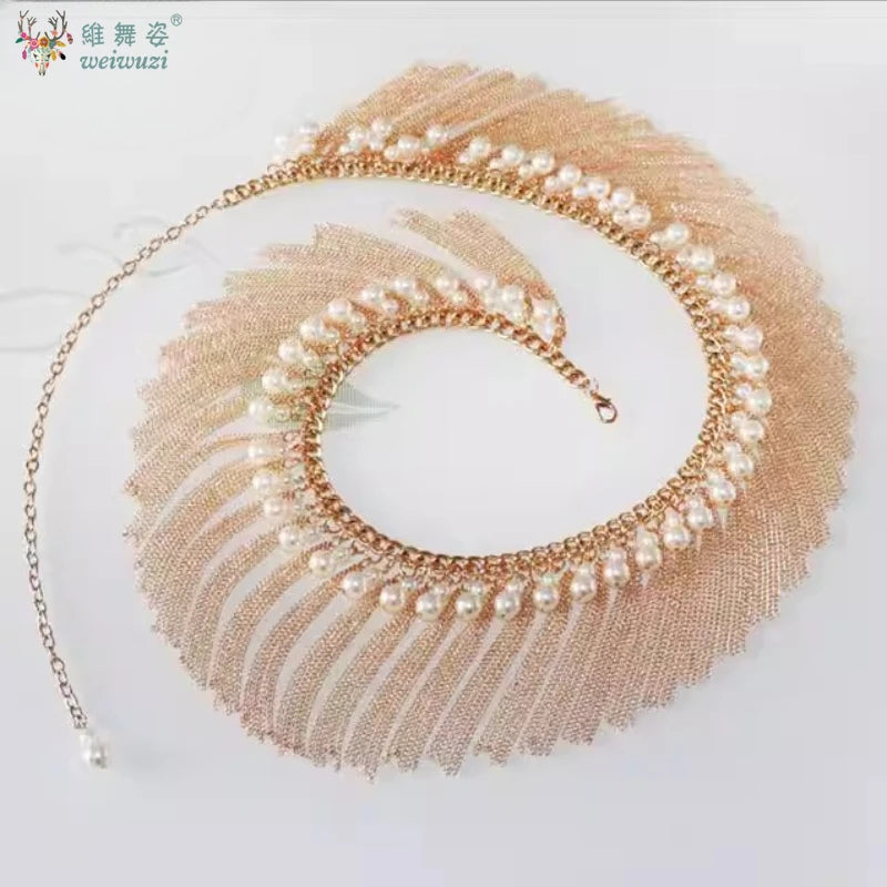 Layered Rhinestone Belly Dance Waist Belt
