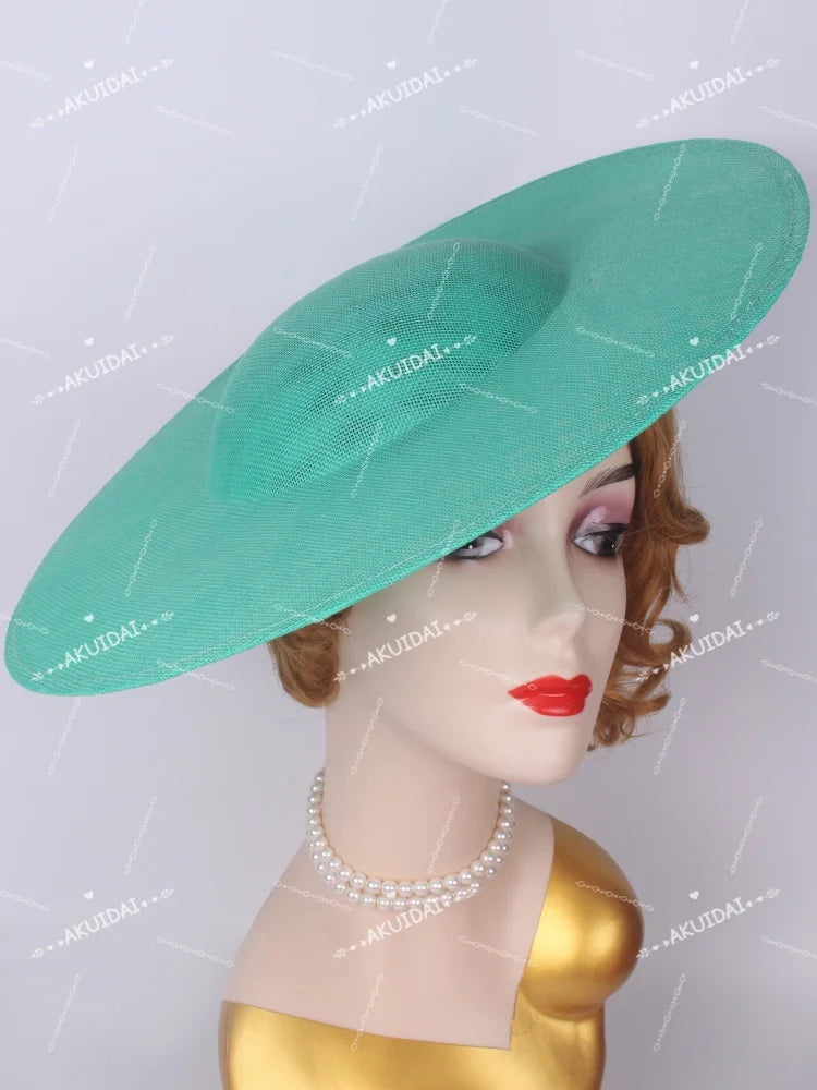 40cm Large Round Sinamay Fascinator Base DIY Millinery Derby Hat Headpiece Mold